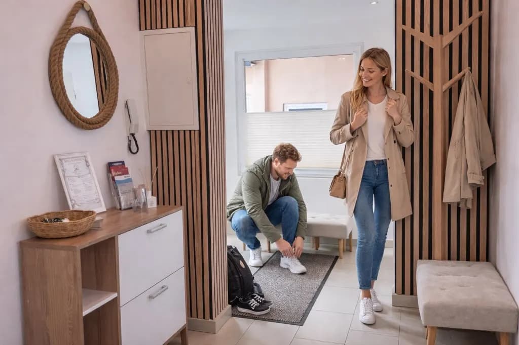 Eingangsbereich der Ferienwohnung Güden Pearl Deck 6 in Bremerhaven